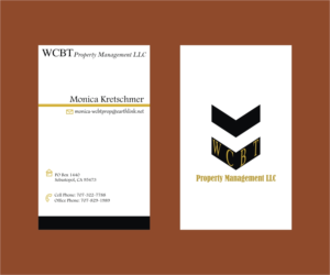 Business Card Design by Axaviy Design for WCBT Property Management LLC | Design: #7198308