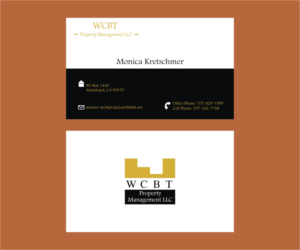 Business Card Design by Axaviy Design for WCBT Property Management LLC | Design: #7269965
