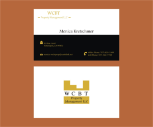Business Card Design by Axaviy Design for WCBT Property Management LLC | Design: #7269973