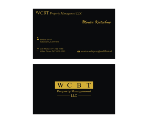 Business Card Design by Axaviy Design for WCBT Property Management LLC | Design: #7269996