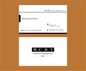 Business Card Design by Axaviy Design for WCBT Property Management LLC | Design: #7315363