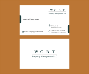 Business Card Design by Axaviy Design for WCBT Property Management LLC | Design: #7315390