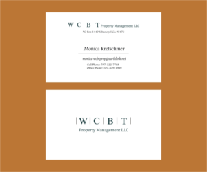 Business Card Design by Axaviy Design for WCBT Property Management LLC | Design: #7329538