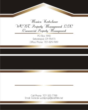 Business Card Design by AntonAtanasov for WCBT Property Management LLC | Design #7316141