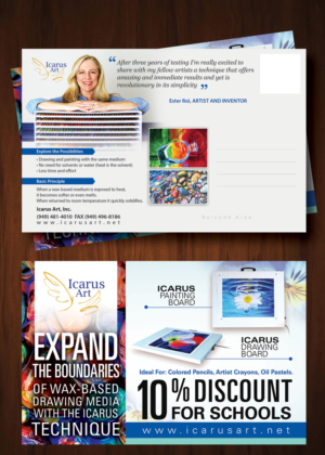 Design de Carte Postale par uk pour Icarus Art, Inc. | Design : #7167755