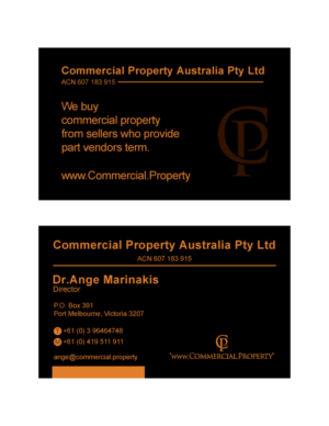Commercial Property Buying Business - Business Card Design | Business Card Design by H4R5Z