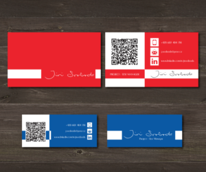 Modern double sided business card