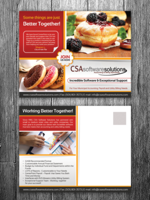 Postkarten-Design von debdesign für CSA Software Solutions | Design: #7131322