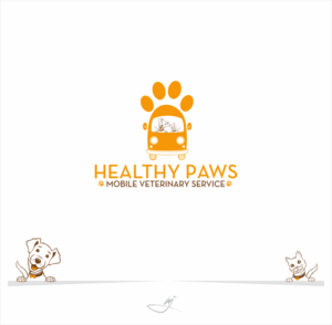 Healthy Paws Mobile Veterinary Service | Logo Design by Mimi & Max