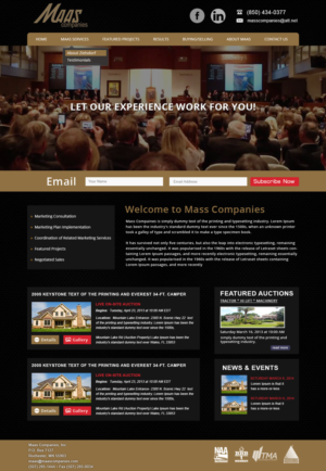 Web Design by webxvision for AuctionServices.com, Inc. | Design #7147703