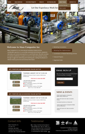Web Design by Smart Guru for AuctionServices.com, Inc. | Design: #7175768