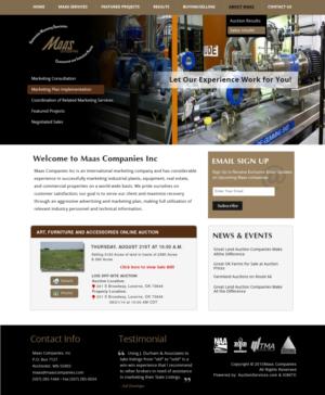 Web Design by Smart Guru for AuctionServices.com, Inc. | Design: #7176190
