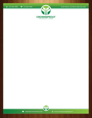 Letterhead Design by harmi_199 for Crownsprout Productions | Design: #7166499
