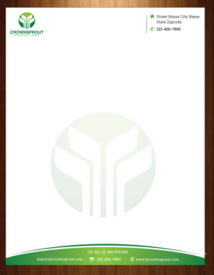 Letterhead Design by harmi_199 for Crownsprout Productions | Design: #7166501