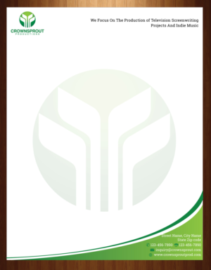 Letterhead Design by harmi_199 for Crownsprout Productions | Design: #7166502