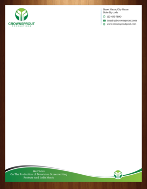 Letterhead Design by harmi_199 for Crownsprout Productions | Design: #7166505