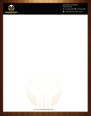 Letterhead Design by harmi_199 for Crownsprout Productions | Design: #7166508