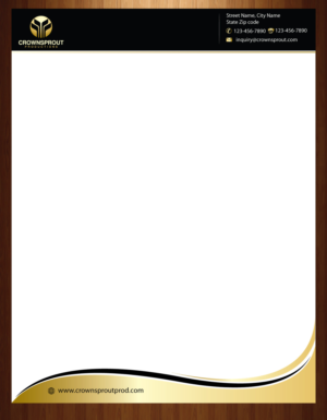 Letterhead Design by harmi_199 for Crownsprout Productions | Design: #7166509