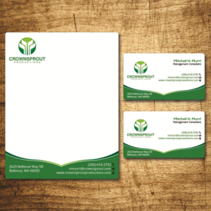 Letterhead Design by Verified artistry (Design garden) for Crownsprout Productions | Design: #7194570