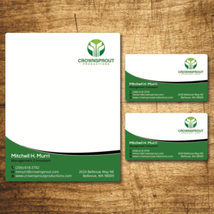 Letterhead Design by Verified artistry (Design garden) for Crownsprout Productions | Design #7194575