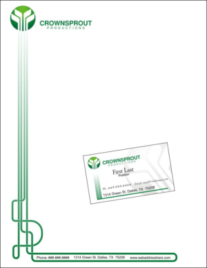 Letterhead Design by tntbombs for Crownsprout Productions | Design: #7186883