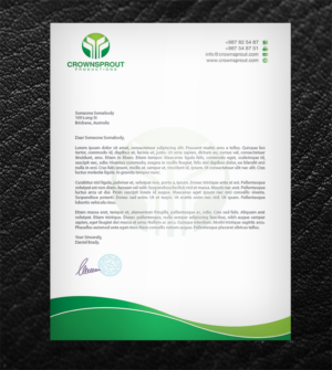 Letterhead Design by upwork for Crownsprout Productions | Design: #7176347