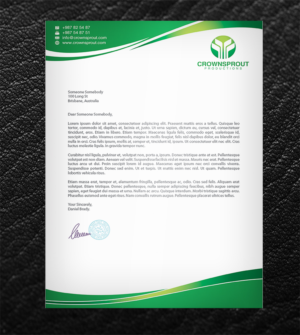 Letterhead Design by upwork for Crownsprout Productions | Design: #7176370