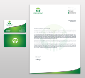 Letterhead Design by chandrayaan.creative for Crownsprout Productions | Design: #7195547