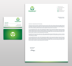 Letterhead Design by chandrayaan.creative for Crownsprout Productions | Design: #7195558