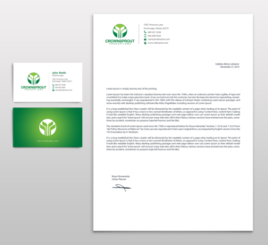 Letterhead Design by chandrayaan.creative for Crownsprout Productions | Design: #7195560