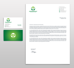 Letterhead Design by chandrayaan.creative for Crownsprout Productions | Design: #7195563