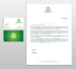 Letterhead Design by chandrayaan.creative for Crownsprout Productions | Design: #7195567