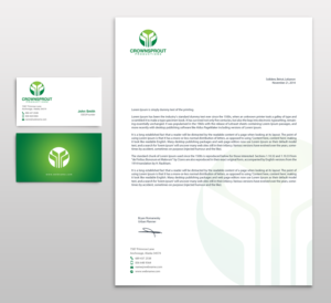Letterhead Design by chandrayaan.creative for Crownsprout Productions | Design: #7195568
