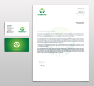 Letterhead Design by chandrayaan.creative for Crownsprout Productions | Design: #7195569