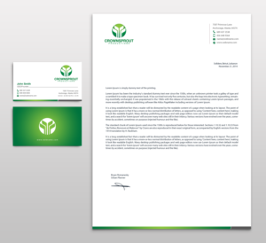 Letterhead Design by chandrayaan.creative for Crownsprout Productions | Design: #7195572