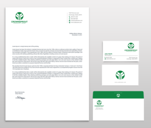 Letterhead Design by chandrayaan.creative for Crownsprout Productions | Design: #7230012