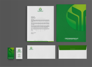 Letterhead Design by Sarah Mathews for Crownsprout Productions | Design: #7161365