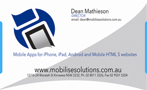 Design de Carte de Visite par handxtended2u pour Mobilise Solutions | Design : #1825665