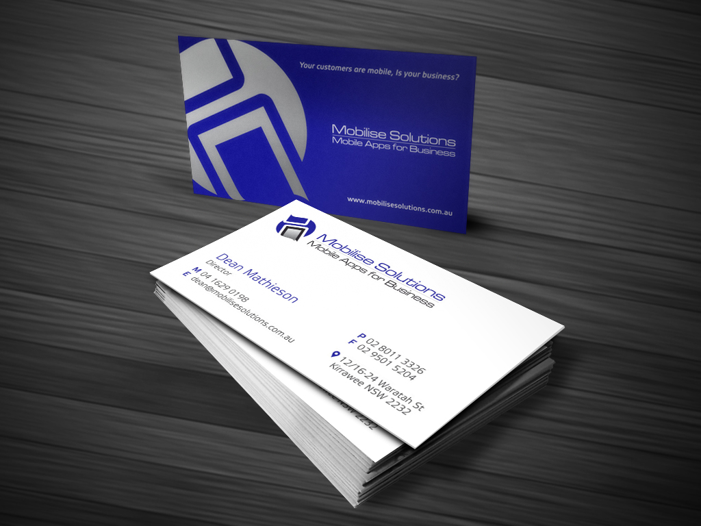 Design de Carte de Visite par Atvento Graphics pour Mobilise Solutions | Design #1819203
