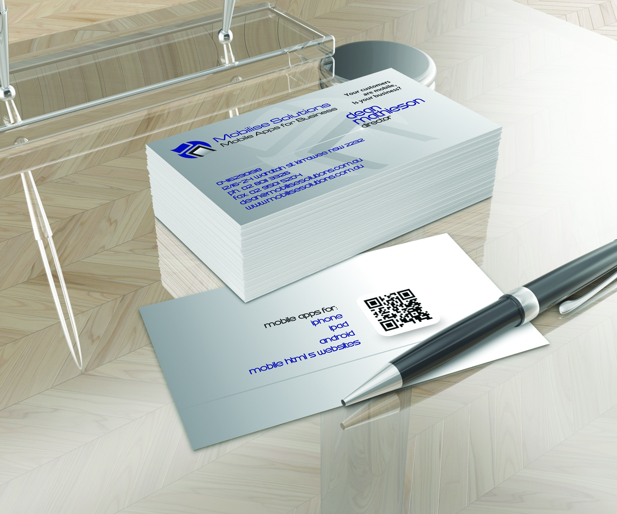 Design de Carte de Visite par JMFA pour Mobilise Solutions | Design #1833486