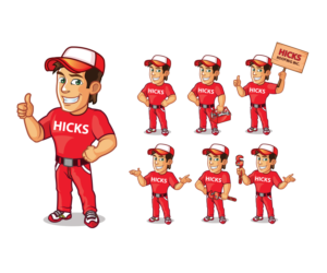 Design de Mascotte par GAGU pour Hicks Roofing | Design : #7144190