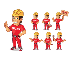 Design de Mascotte par GAGU pour Hicks Roofing | Design : #7144207