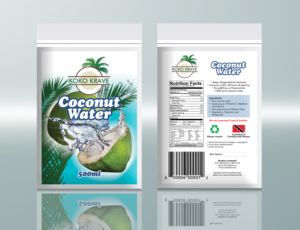 Labels for four (4) coconut products  | Design Étiquette par The Freelance Designer