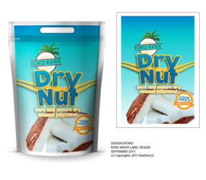 Labels for four (4) coconut products  | Design Étiquette par RedOne22