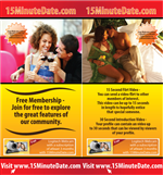 Double Sided 3x4 Flyer for Online Dating website