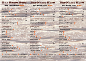 Menu Design by Bazzie L for Hudson Design | Design: #1831172