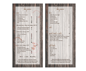 Menu Design by Boss Designs for Hudson Design | Design: #1836427