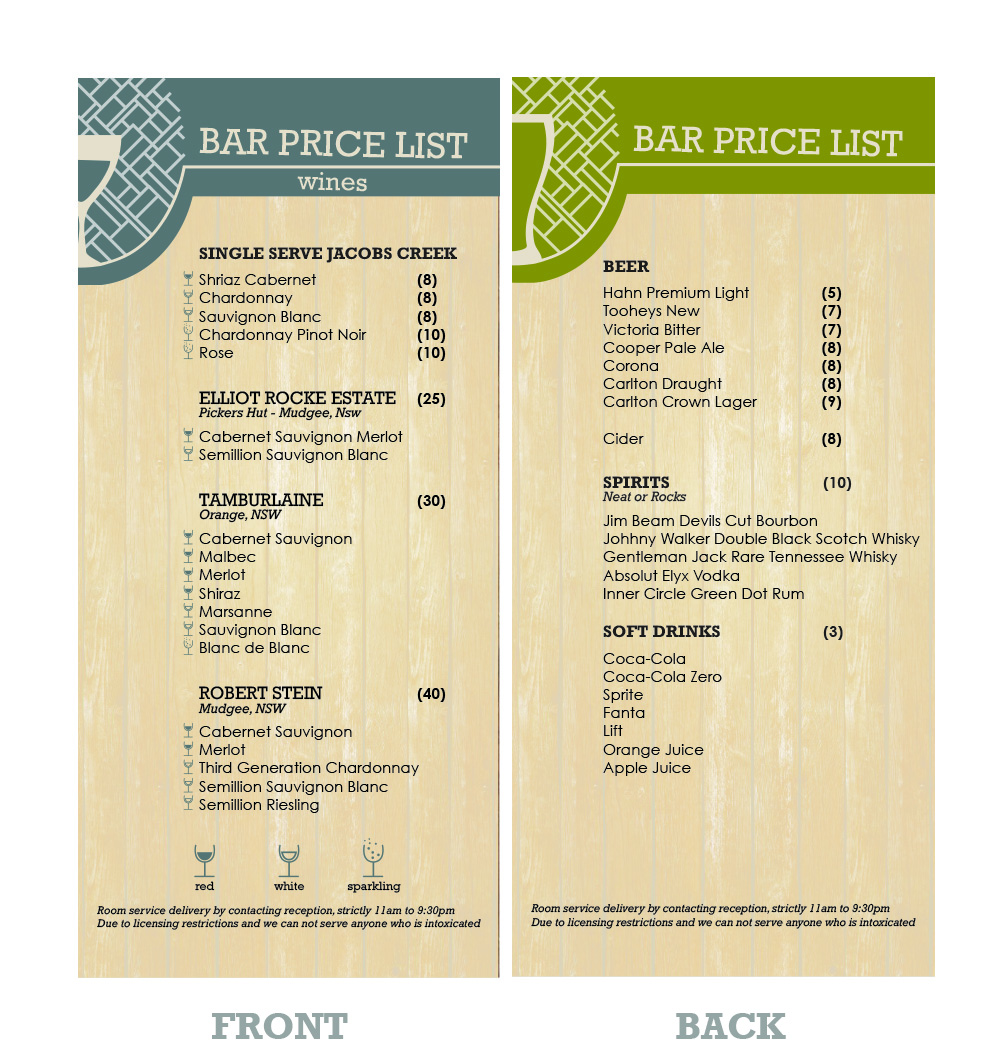 Menu Design by katelyntalbot  for Hudson Design | Design #1845736