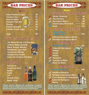 Menu Design by Subak Graphics