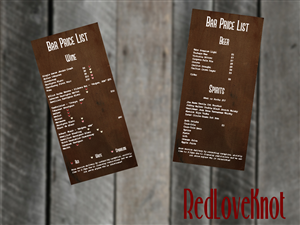Menu Design by RedLoveKnot